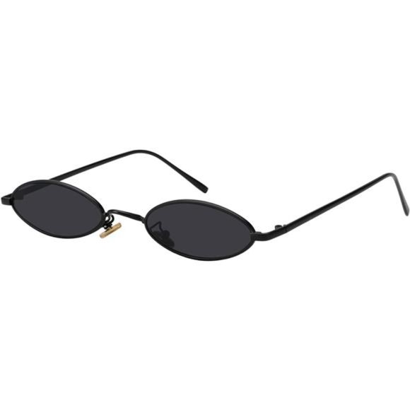 Accessories - Vintage Oval Sunglasses For Women - Small Metal Frames, UV Protective Coating